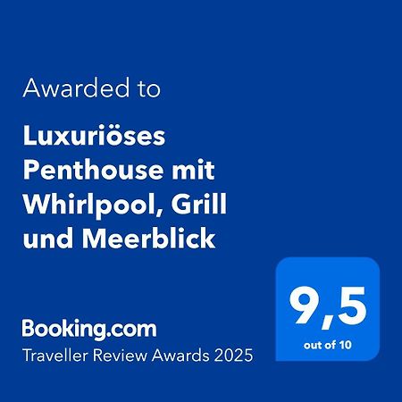 Luxurioeses Penthouse Welle Mit Whirlpool, Grill Und Meerblick Vir Exterior foto